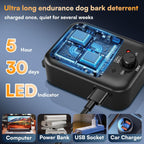 Coprisin anti barking device showing 3 mode settings