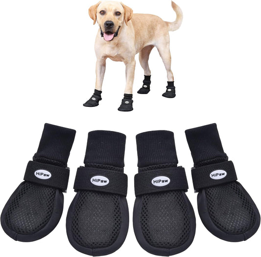 HiPaw breathable mesh dog boots front view for medium and large dogs