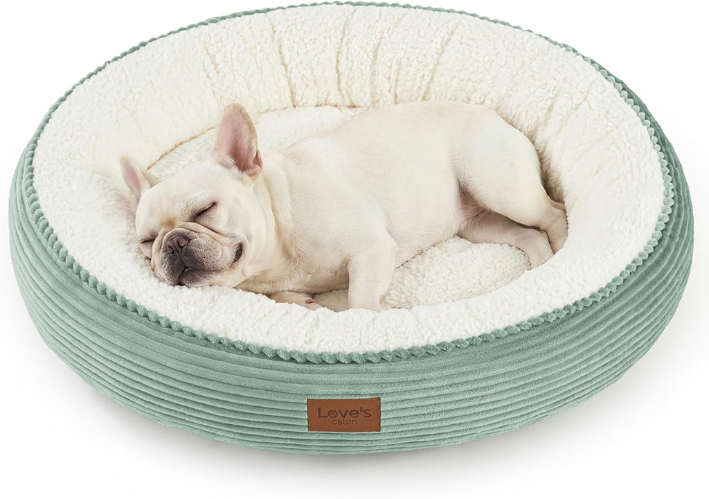 Love's cabin Round Donut Cat and Dog Cushion Bed, 20in Bed for Cats or Small Dogs, Anti-Slip & Water-Resistant Bottom, Super Soft Durable Fabric Pet Beds, Washable Luxury Cat & Dog Bed Gray - Image 13