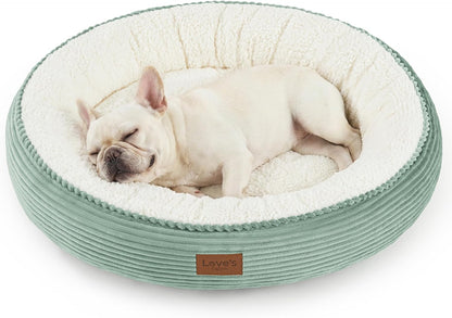 Love's cabin Round Donut Cat and Dog Cushion Bed, 20in Bed for Cats or Small Dogs, Anti-Slip & Water-Resistant Bottom, Super Soft Durable Fabric Pet Beds, Washable Luxury Cat & Dog Bed Gray - Image 13