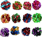 SunGrow imported USA pet interactive shiny crinkle balls set.