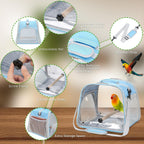 Suertree travel cage removable easy clean bottom tray