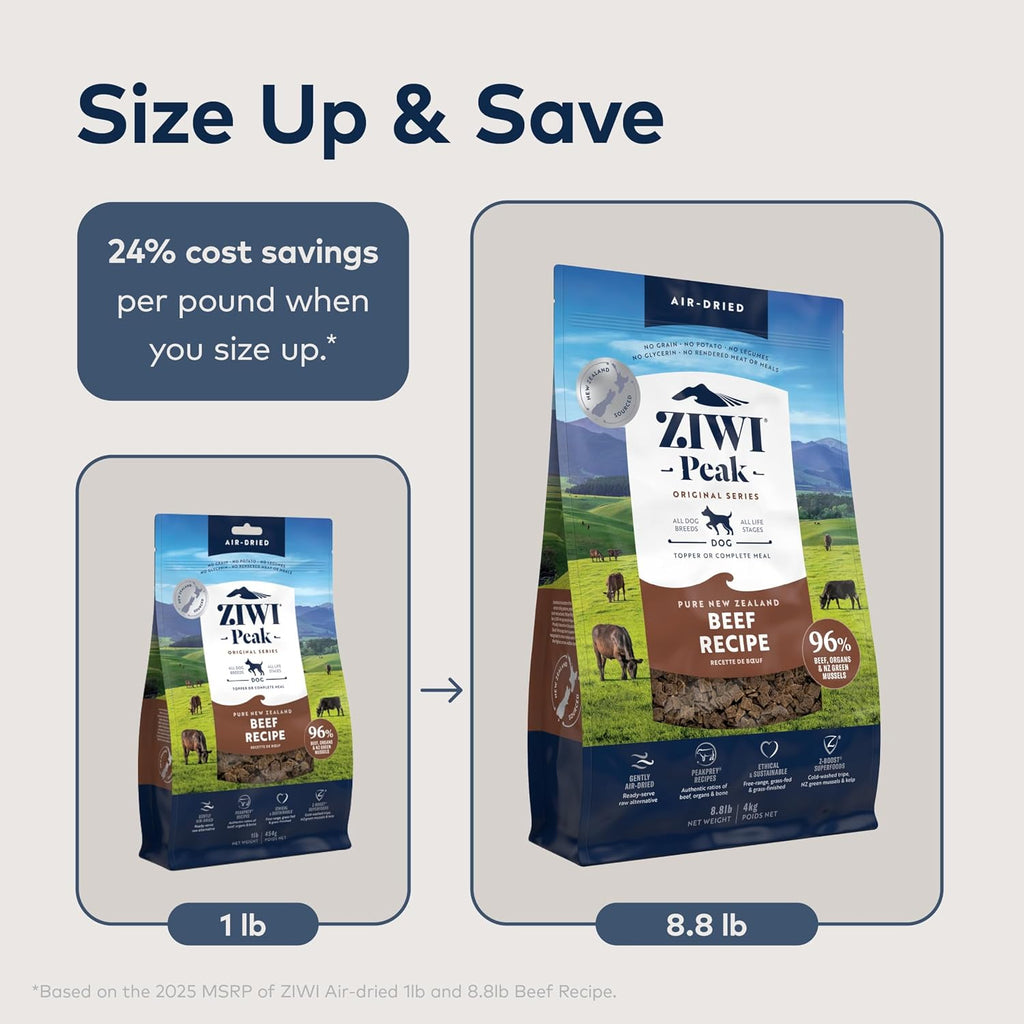 Authentic USA imported ZIWI Peak air dried pet food for Indian pet parents