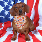 Premium durable double layered polyester dog bandana close up
