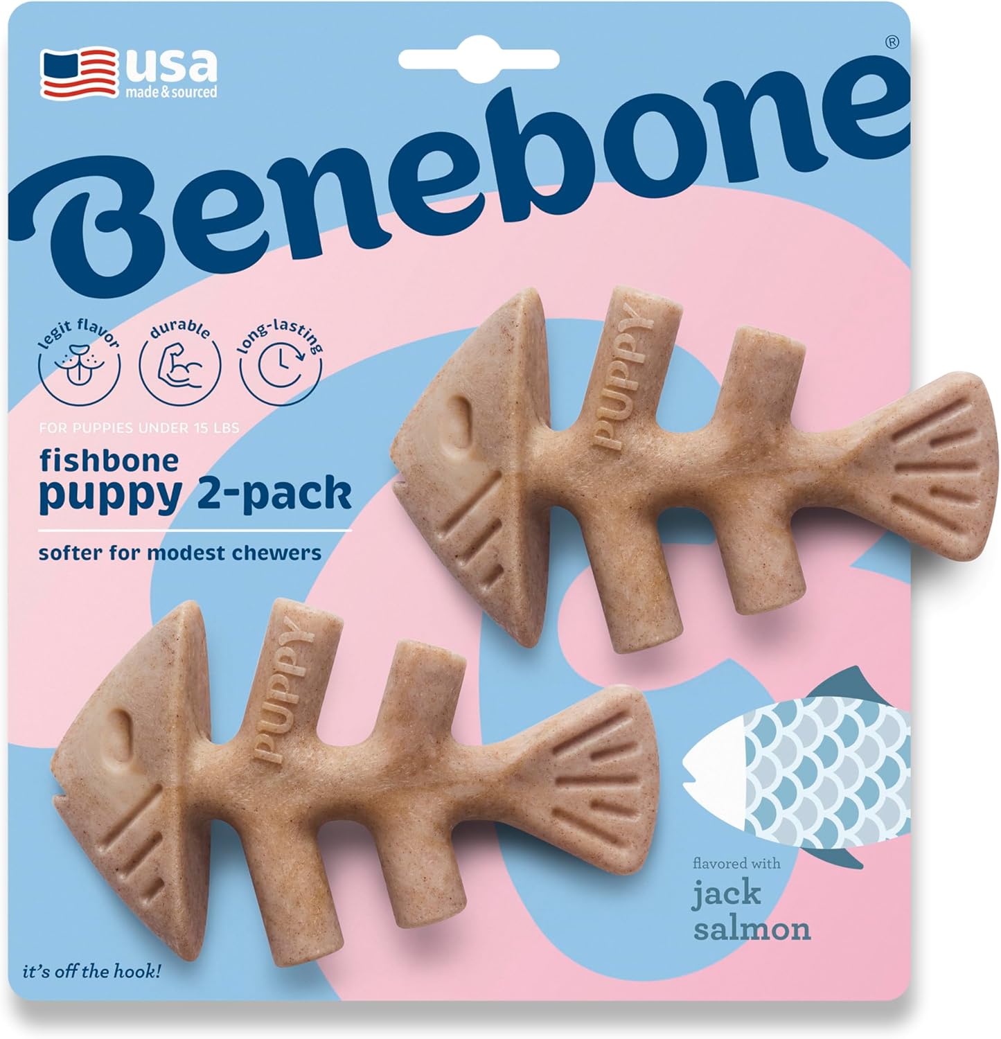 Benebone Puppy 2-Pack Dental Chew/Wishbone Durable Dog Chew Toys for Gentle Chewers, Real Bacon, Made in USA, Small - Image 11