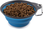 Dexas Pets Collapsible Travel Cup, Small/1 Cup Capacity, Light Gray - Image 12