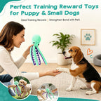 Fuufome soft fabric stuffed octopus toy for small medium large dogs daily companion