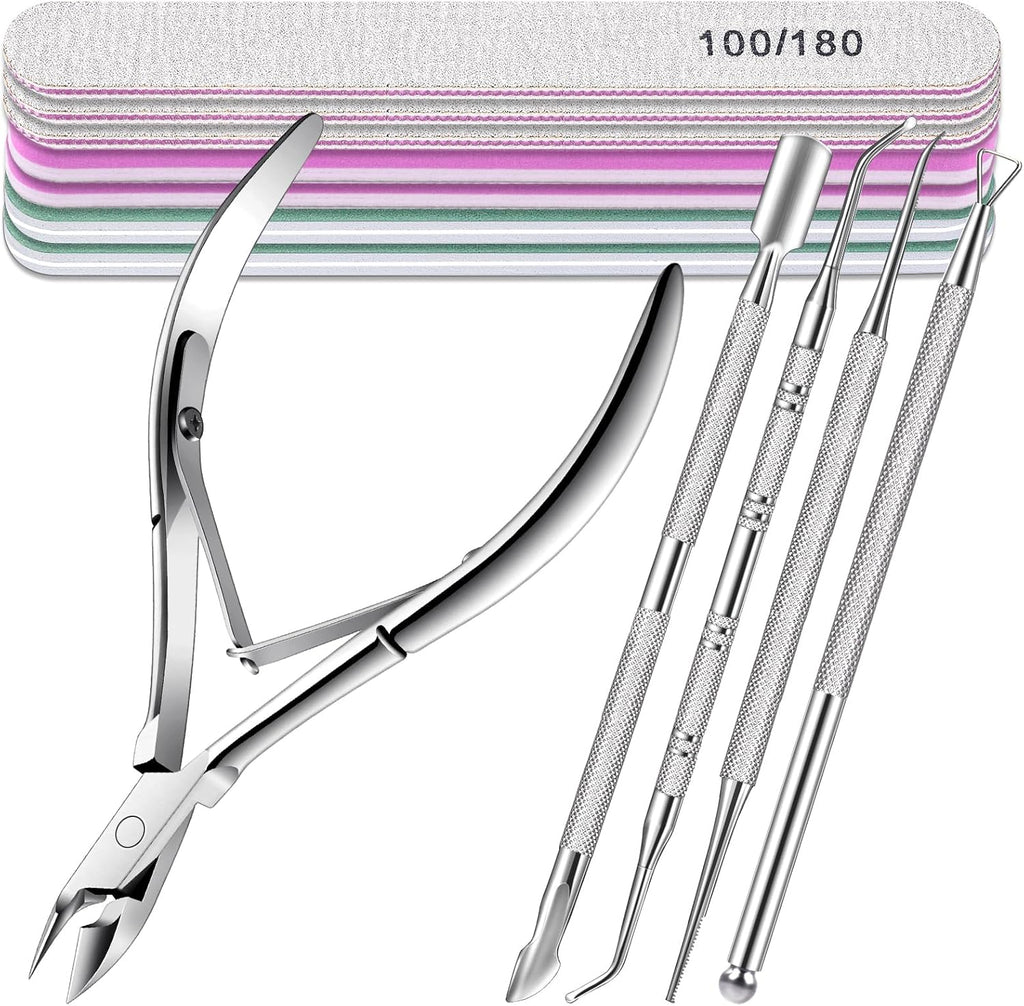 TsMADDTs 13-piece manicure and pedicure kit tools layout