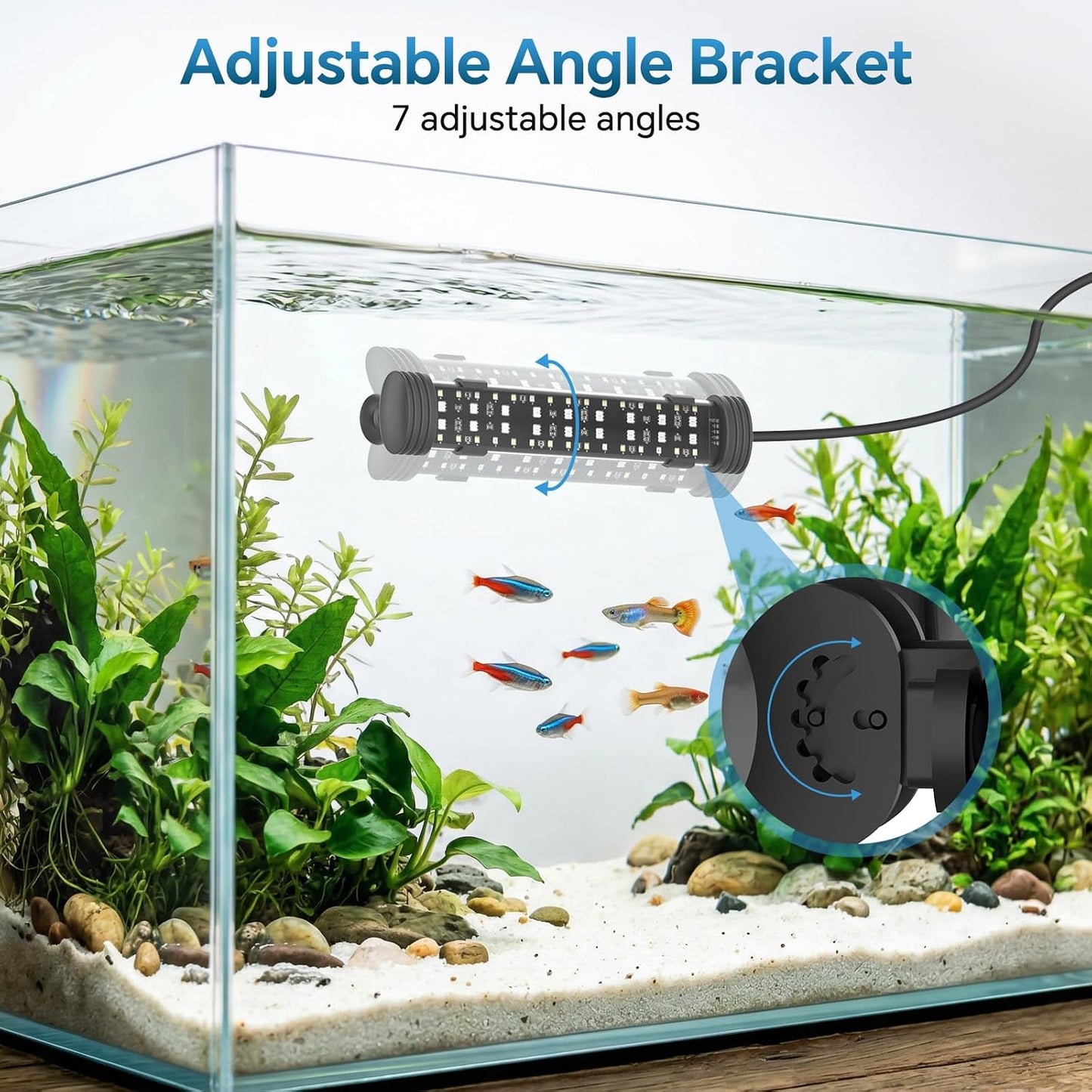 Packaging box of the imported USA full spectrum aquarium plant light.
