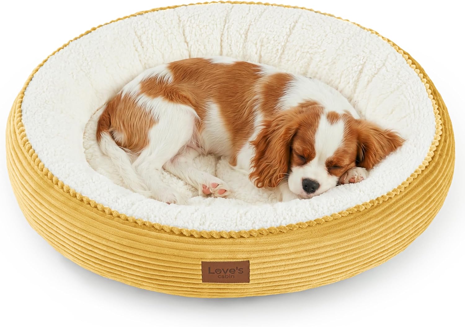 Love's cabin Round Donut Cat and Dog Cushion Bed, 20in Bed for Cats or Small Dogs, Anti-Slip & Water-Resistant Bottom, Super Soft Durable Fabric Pet Beds, Washable Luxury Cat & Dog Bed Gray - Image 10