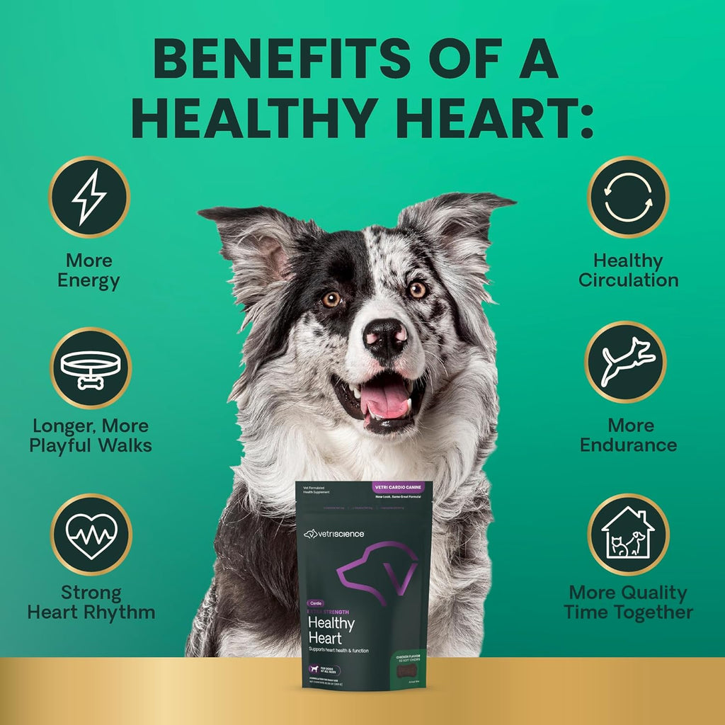 VetriScience healthy heart chews nutritional information panel
