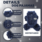 Back view of Dinkinty stretchy winter pet apparel for tiny dogs and cats.