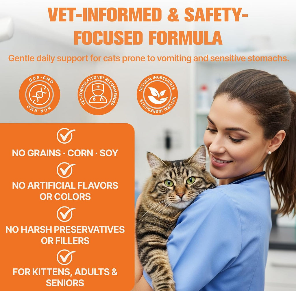 Qanoreth USA imported cat digestive supplement chicken flavored liquid