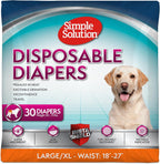 Simple Solution disposable female dog diapers front packaging view