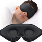MABAO 3D Contoured Sleep Mask front view showing deep eye cups