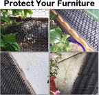 Close up view of humane plastic spikes on Fhiny deterrent mat