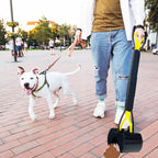 Ienjoyed foldable dog poop scooper close up of high strength spring jaw