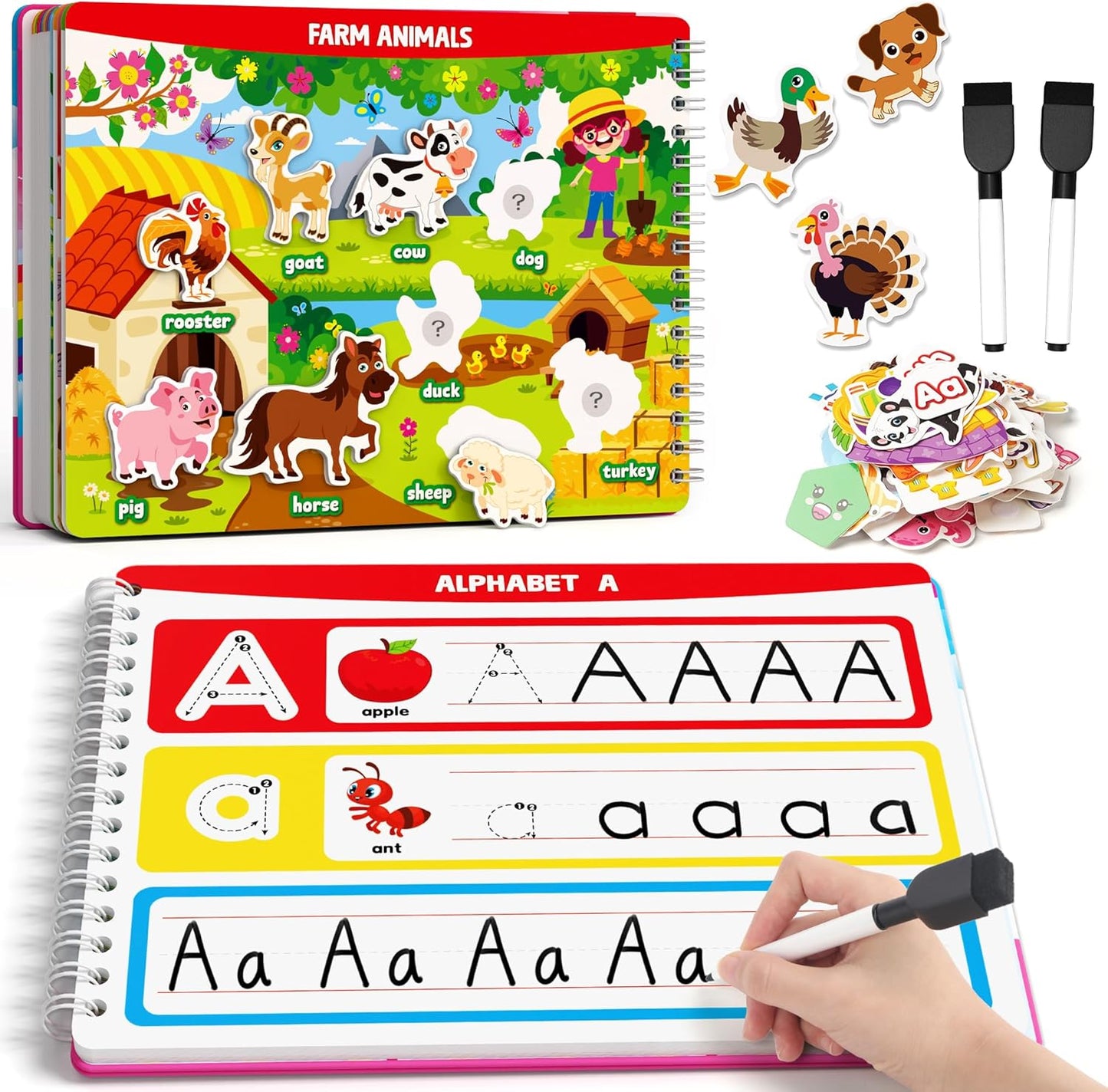 Coogam Montessori preschool learning busy book front view showing colorful cover design