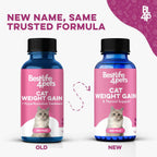 BestLife4Pets natural cat weight gain supplement pills for underweight kittens.