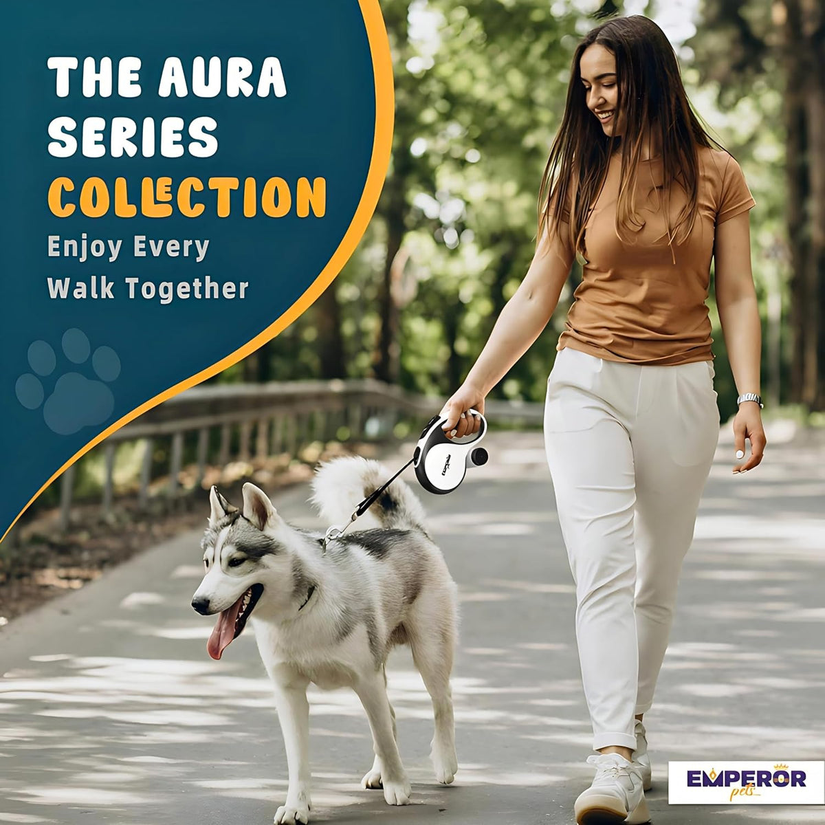 Packaging of authentic Emperor Pets imported leash