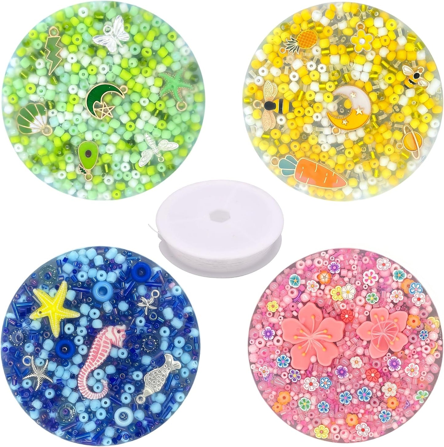 Yiranok Picky Pads 4-piece multicolor skin picking fidget toy set front view