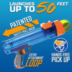 Nerf Dog blaster with translucent blue design