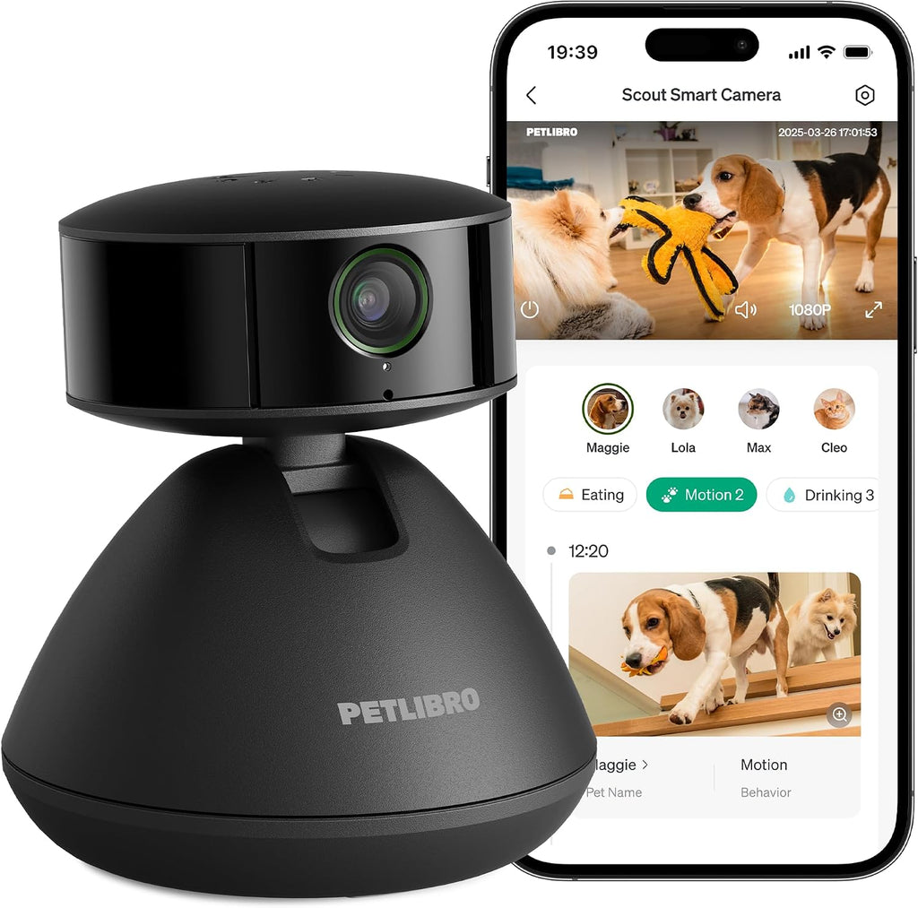 Petlibro Scout AI Pet Camera front view for home monitoring
