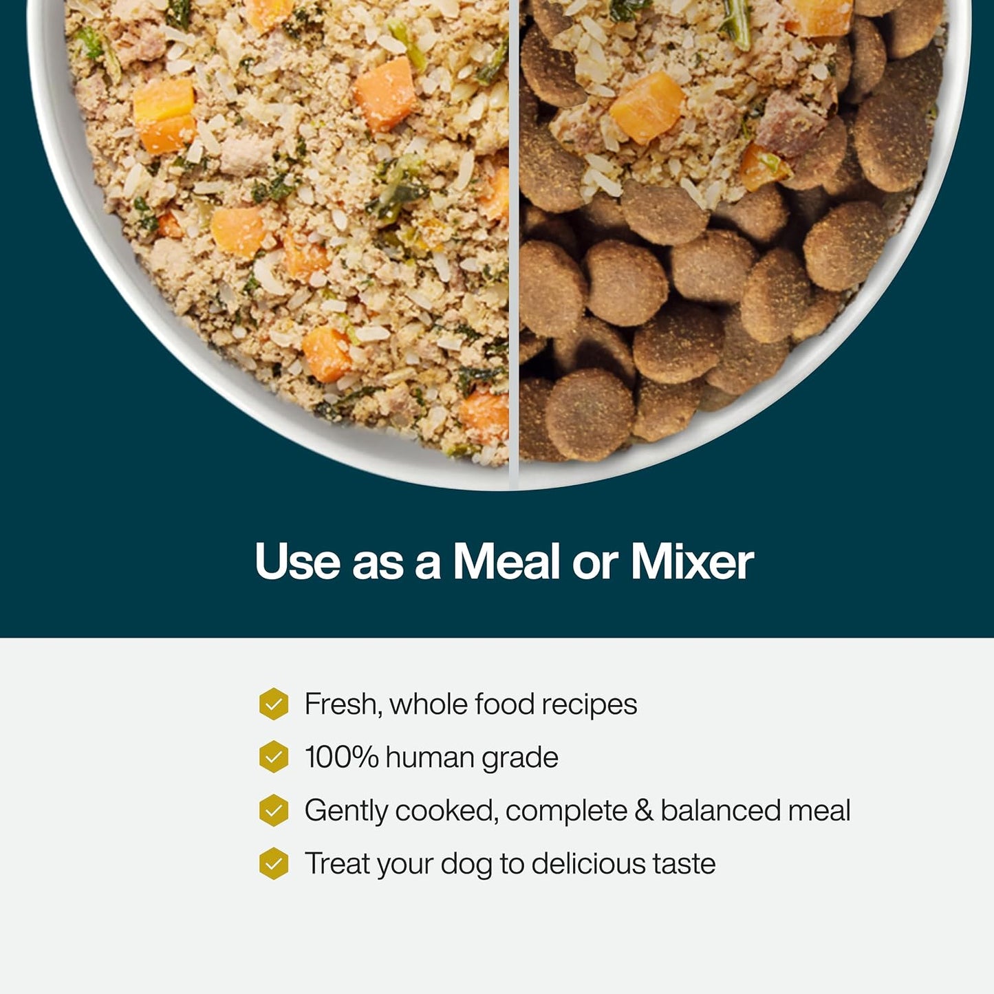 JustFoodForDogs Frozen Fresh Dog Food, Complete Meal or Topper, Chicken & Rice Human Grade Recipe, 18 oz (Pack of 7) - Image 10