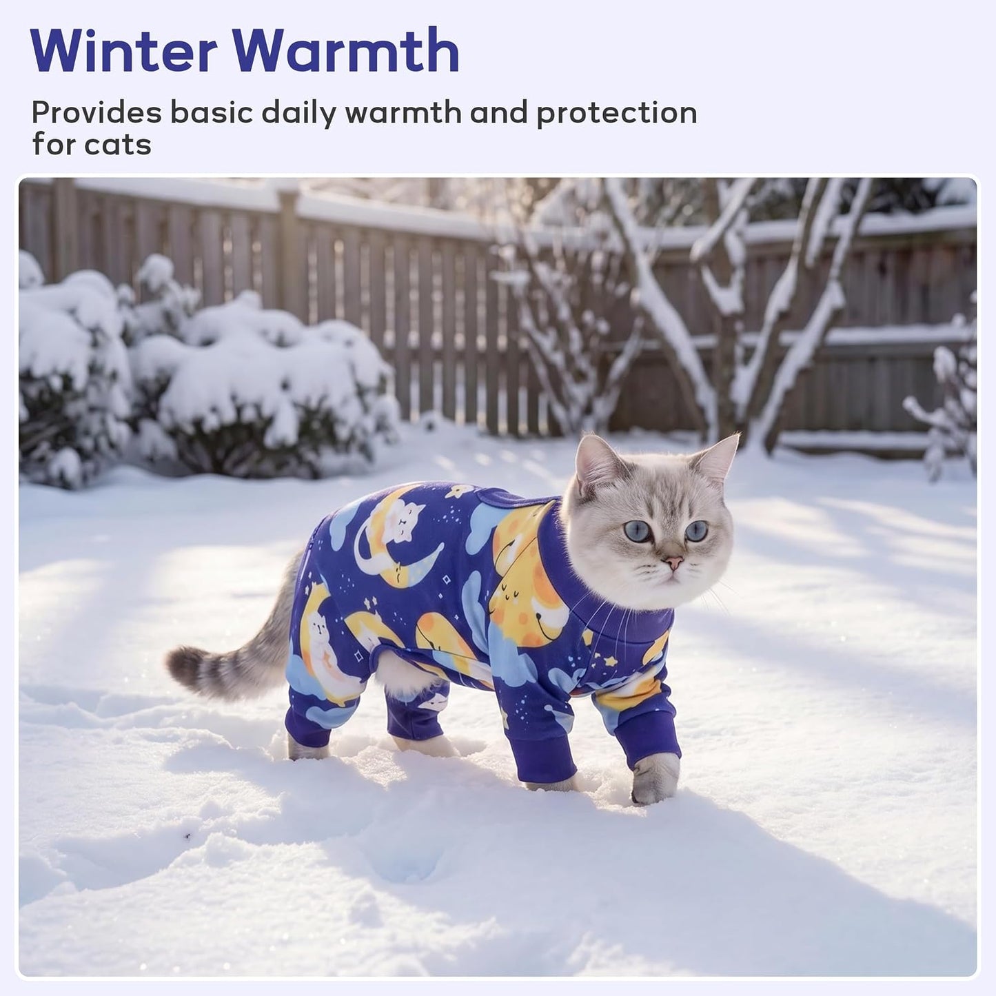 Cat resting comfortably in breathable cat recovery suit