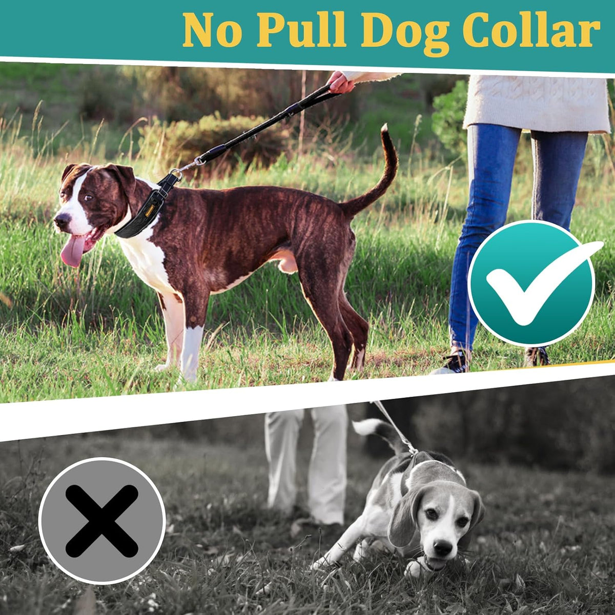 Adjustable slider mechanism on Mayerzon large black dog collar