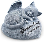 Orchid Valley cat garden statue pet memorial stone front view
