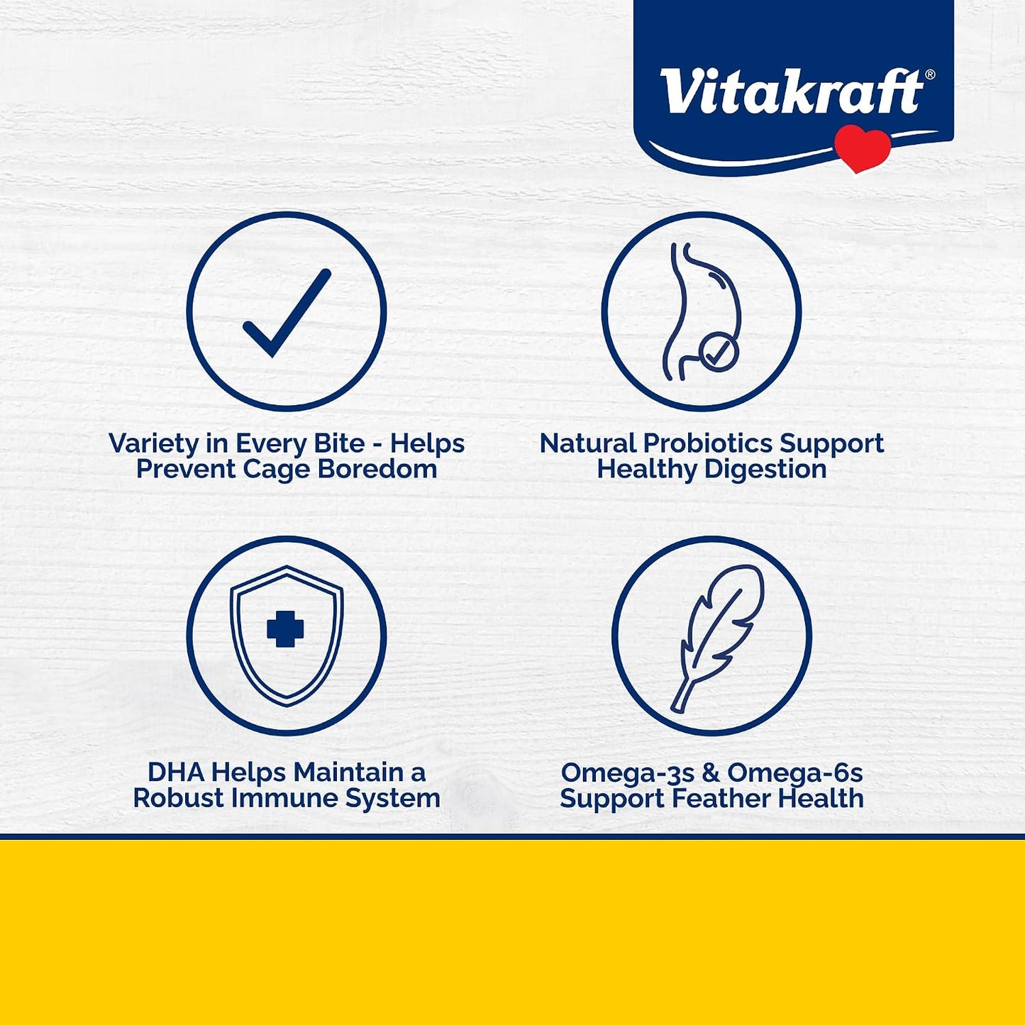Nutritional benefits of Vitakraft parrot food