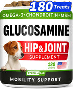 Glucosamine Treats for Dogs - Joint Supplement w/Omega-3 Fish Oil - Chondroitin, MSM - Advanced Mobility Chews - Joint Pain Relief - Hip & Joint Care - Chicken Flavor - 120 Ct - Made in USA - Image 10
