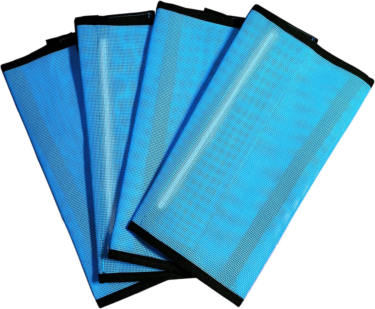 NizHome equine leg guards 8 pack layout highlighting pink red and blue options.