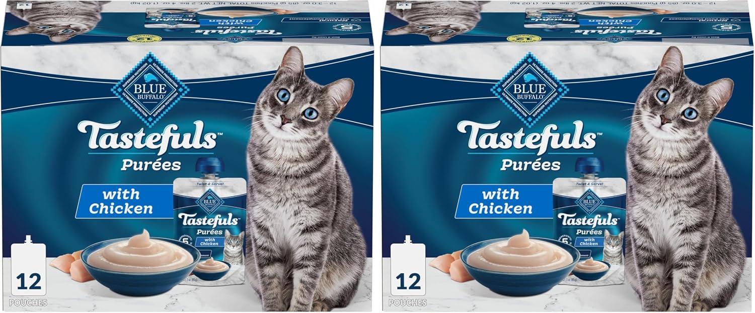 Blue Buffalo Tastefuls Pures Variety Pack Wet Cat Food Complement (Chicken & Tuna) Made with Natural Ingredients, for All Life Stages, 3-oz. Resealable Pouches (12 Count) - Image 11
