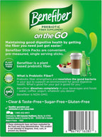 Benefiber Prebiotic Fiber Supplement Powder, Unflavored, 28 Stick Packs - Image 15