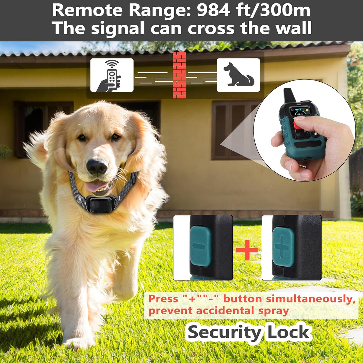 Waterproof design details of Supernight citronella spray collar