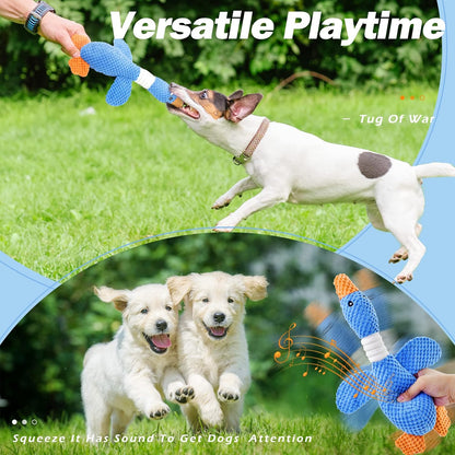 Size comparison of Vitscan goose toy for medium and large dogs
