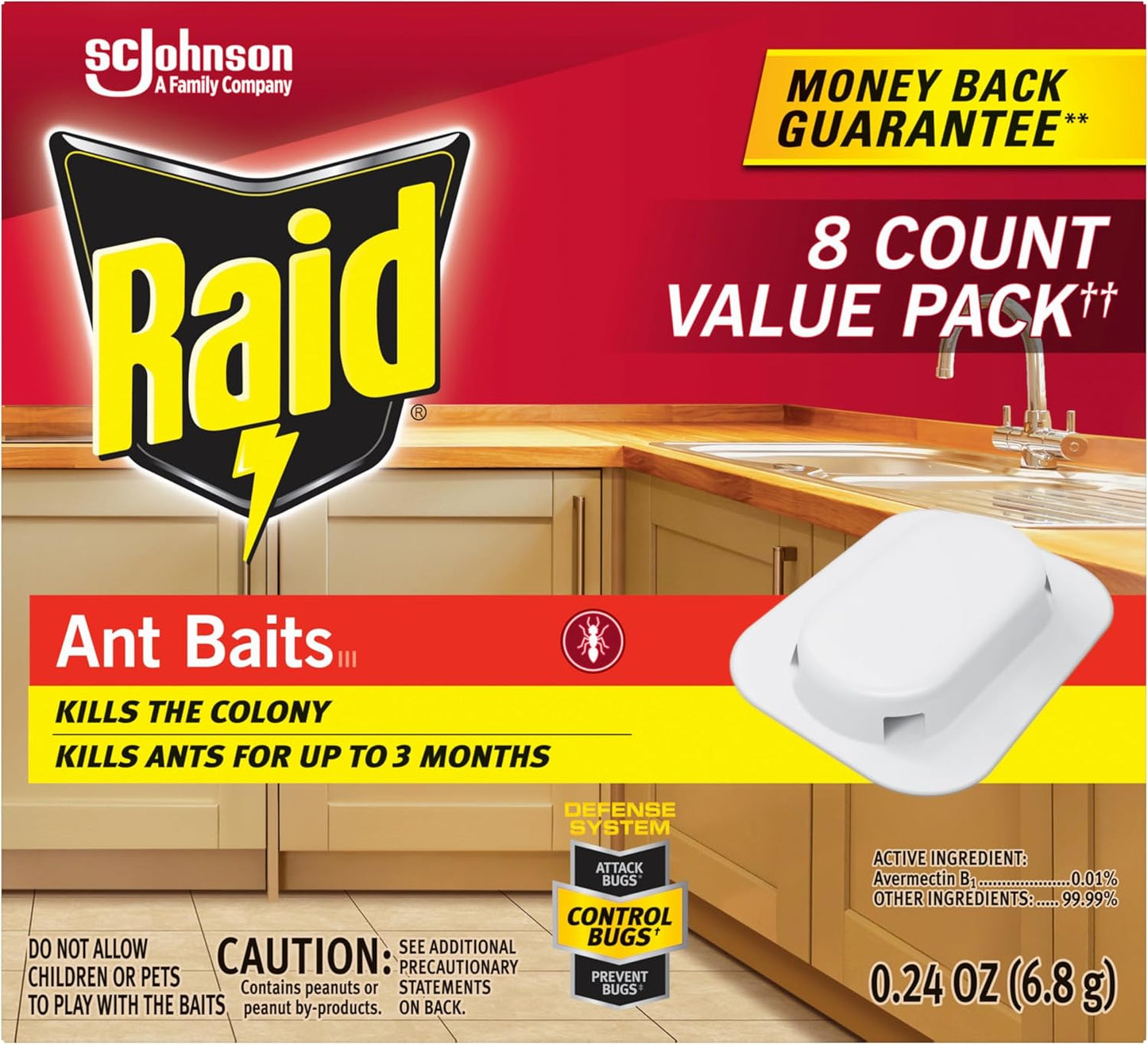 Raid Ant Killer Baits, Child Resistant Bug Killer for Indoor Home Use, 0.24 Oz, 8 Count - Image 10