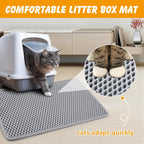 Close up view of the honeycomb top surface on the Ondware waterproof cat litter mat
