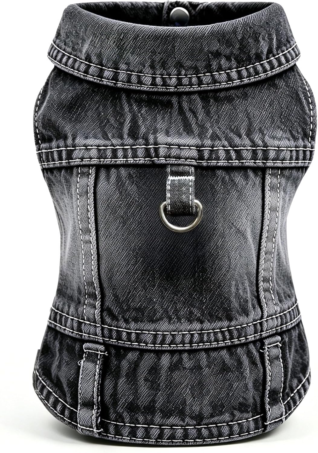 LKEX high quality denim dog clothes on a chihuahua