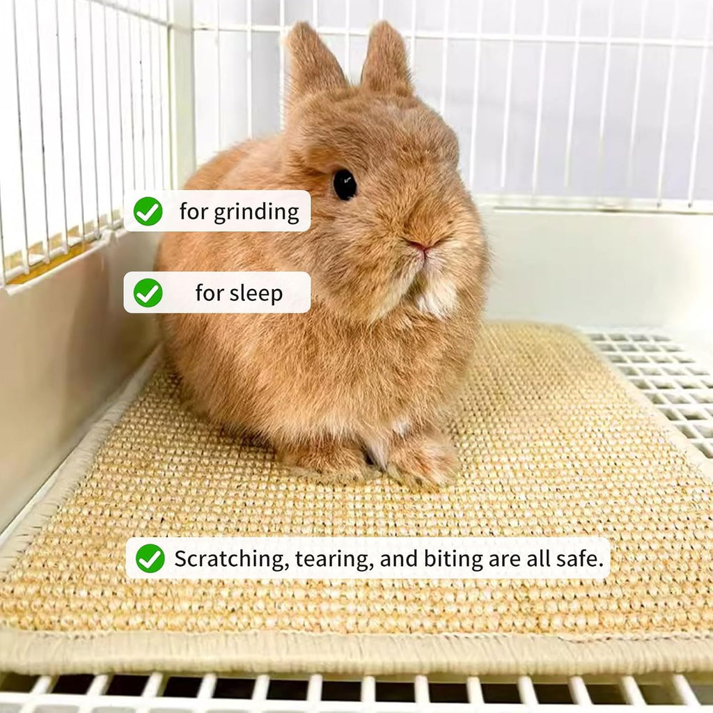 Oncpcare natural rabbit mats for claws and teeth care.