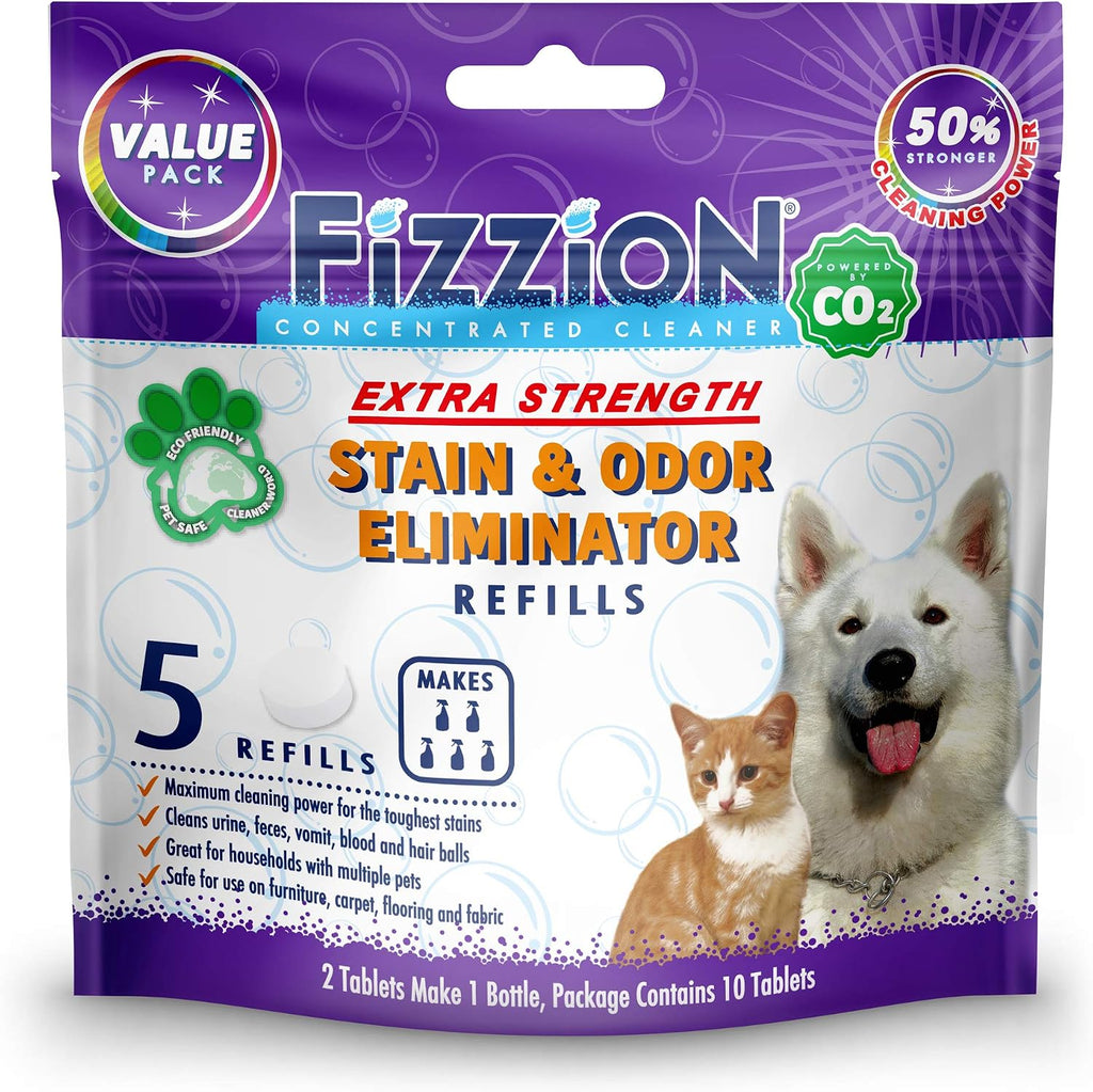 Fizzion Pet Stain and Odor Extra Strength Eliminator front view packaging