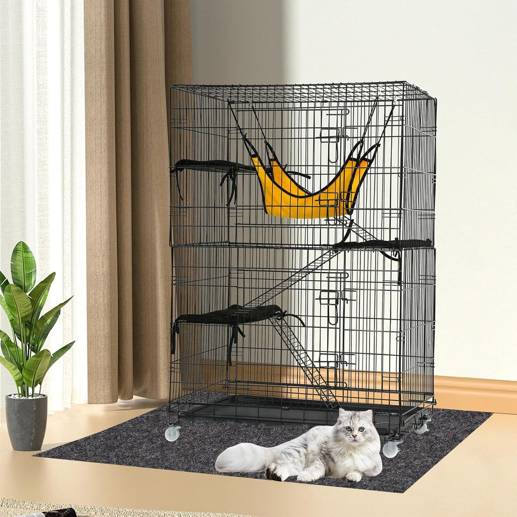 Packaging and folded layout of the Ylsamzgkj large bird cage mat