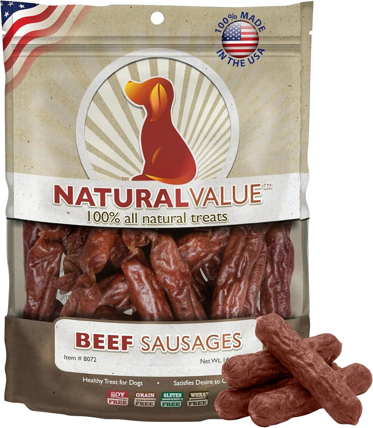 Loving Pets Natural Value Duck Sausages - Soft Jerky Dog Treats for Large & Small Breeds - Healthy Gluten, Wheat, Soy & Grain Free Pet Treats for Dogs - Image 11