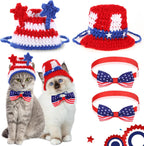 Ganeen 4 piece Independence Day pet costume set front view