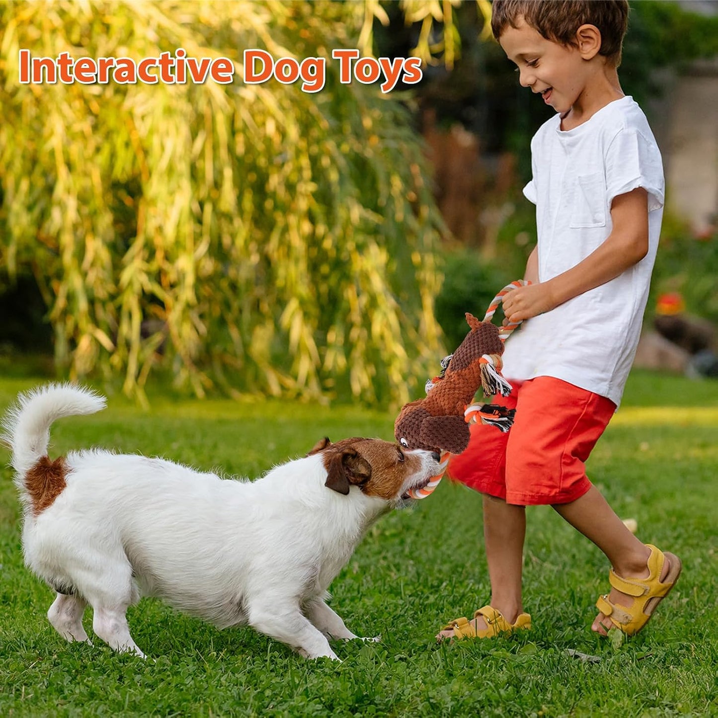 Authentic USA imported heavy duty dog toy on plain background.