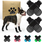 SCENEREAL Anti Slip Dog Socks to Prevent Licking Paws, Dog Booties & Paw Protectors for Hot Pavement Hardwood Floors, Traction Control for Small Medium Large Senior Dogs, Pink M - Image 9