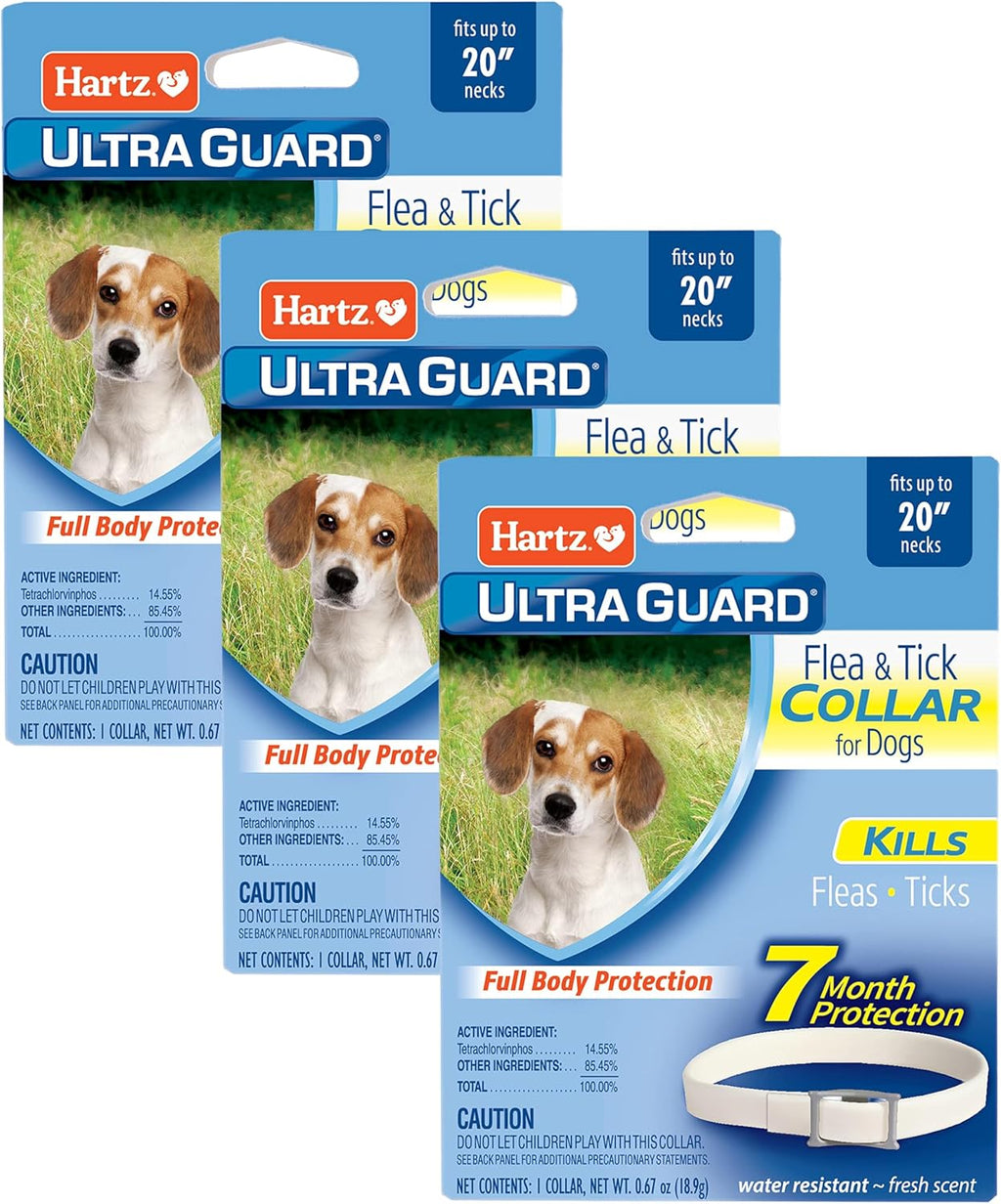 Hartz flea and tick collar unfolded for display