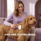 Poodle Pet Slicker Brush - For Dogs, Cats, Rabbits - Matted/Loose Fur, Knots - Suitable for Doodle/Goldendoodle Grooming and Shredding Short/Long Hair - Image 9